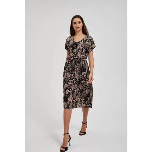 Moodo Women's floral dress - black