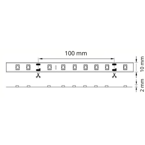  led traka za kupatilo 5m LED/45W/12V IP65 bela Slike