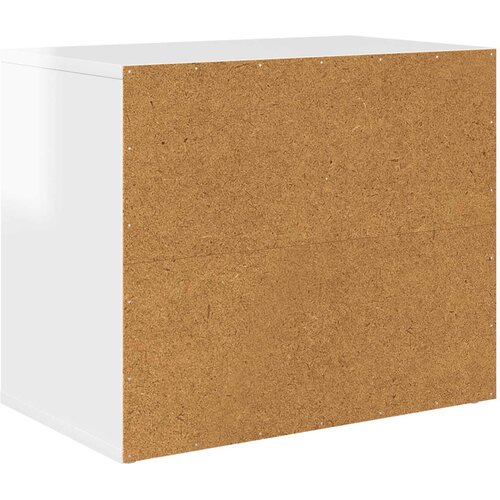  Mačja Kuća Sjajno bijelo 51 x 30 x 42,5 cm Konstruirano drvo Slike