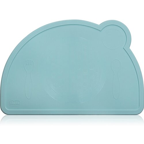 Chicco Placemat silikonski podmetač Blue-green 18m+ 1 kom Slike
