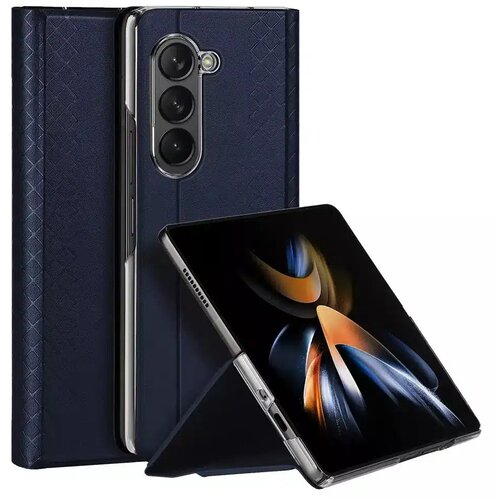 Dux ducis Bril &amp;ndash; kožna maska za Samsung Galaxy Z Fold5 5G plava Slike