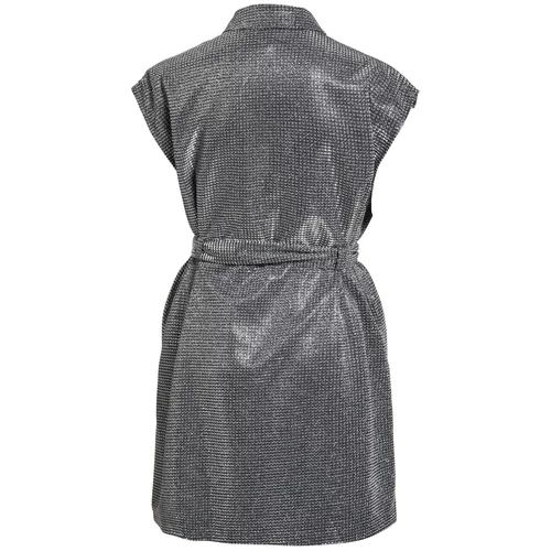 Object Košulja haljina 'Carla' crna / srebro
