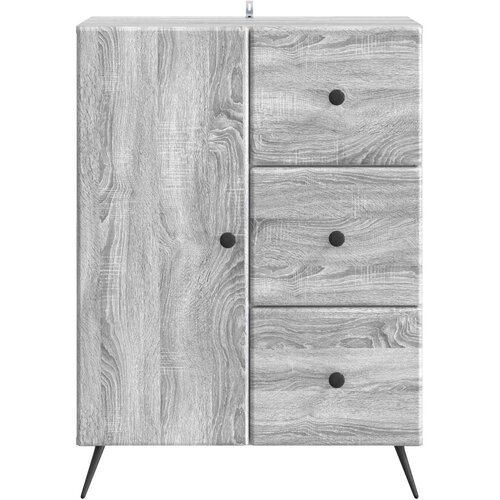  Kreveta Siva sonoma 66 x 34,5 x 90 cm Konstruirano drvo Slike