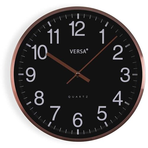  Zidni sat Versa Crna Metal Slike