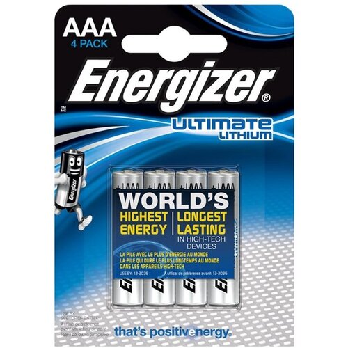 Energizer Micro baterija (AAA) litijeva Ultimate LR03 1250 mAh 1.5 V 4 kosi, (20439554) Cene