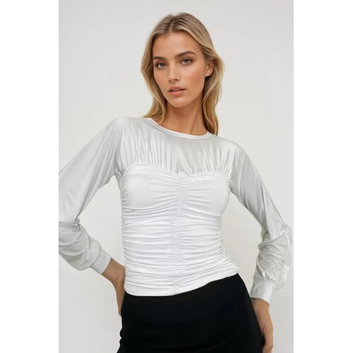 Trend Alacati Stili ženska bluza dugih rukava Alc-X12965, bela Cene