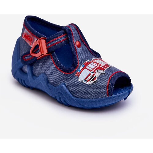 Kesi Children's sandals, Befado slippers, Fire truck Blue Cene
