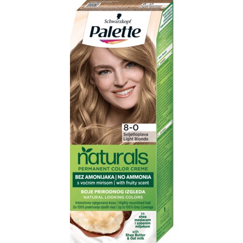 Schwarzkopf Naturals farba za kosu 8.0 light blonde Slike