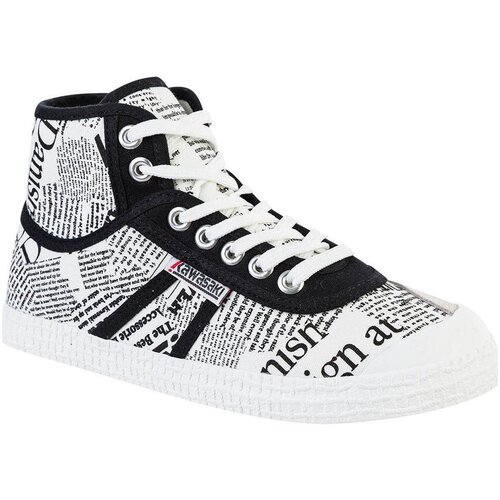 Kawasaki Visoke superge News paper Canvas Boot K202413 1002 Bela Cene