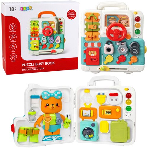  Interactive Book Educational Manipulative Board Lights Sounds 16 pcs. Cijene