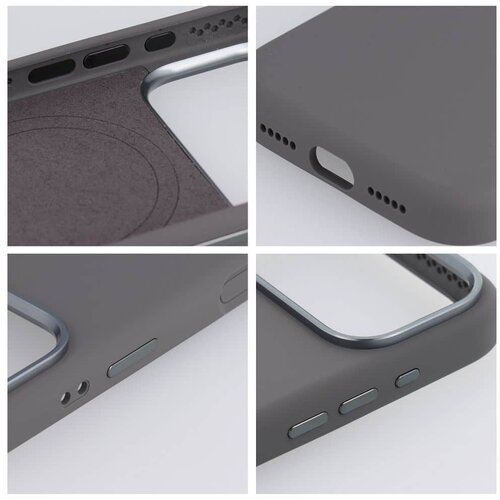 Forcell iPhone 17 Pro Max F-Protect Frame Premium maska kompatibilna s MagSafeom &amp;ndash; siva Slike