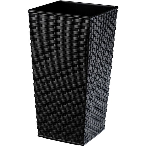 KADAX Vrtni lonec z vstavkom za rože velik visok 39x75 cm črne barve, (5000350772) Cene