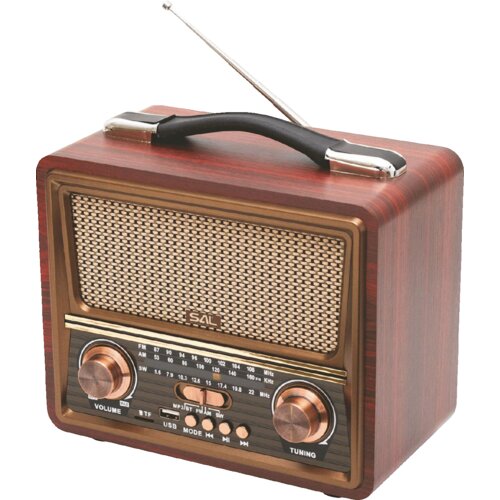 Sal Retro radio + BT brezžični zvočnik, FM, MP3, USB/microSD - RRT22 Cene