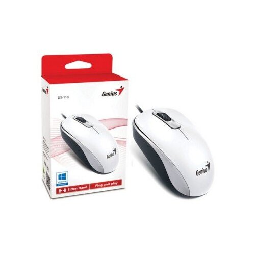 Genius mi&scaron; DX-110 USB bijeli 1.000 DPI, USB veza,3 tipke, 1.5 m kabal Cijene