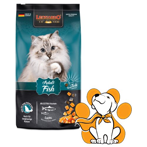 Leonardo Cat Adult Fish 7.5kg, Hrana Za Mačke Sa Ribom Za Zdravu Kožu i Dlaku Cene