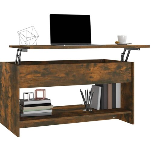  Stolić za kavu boja hrasta 102x50x52,5 cm konstruirano drvo Slike