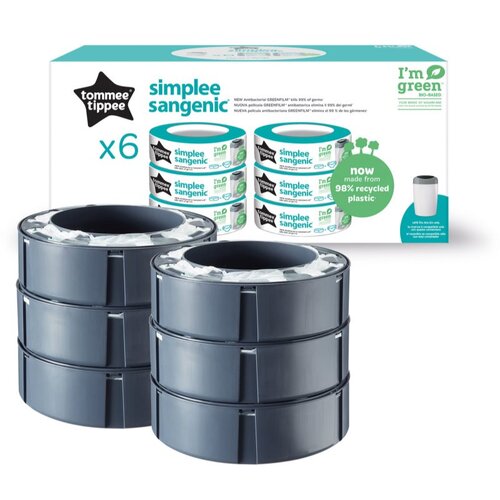 Tommee Tippee Simplee nadomestna kaseta 6 kos Cene