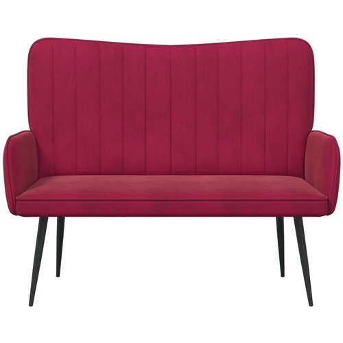 SOFA za dvije osobe Vinska crvena 115 x 61 x 87 cm Bar&amp;scaron;un Slike