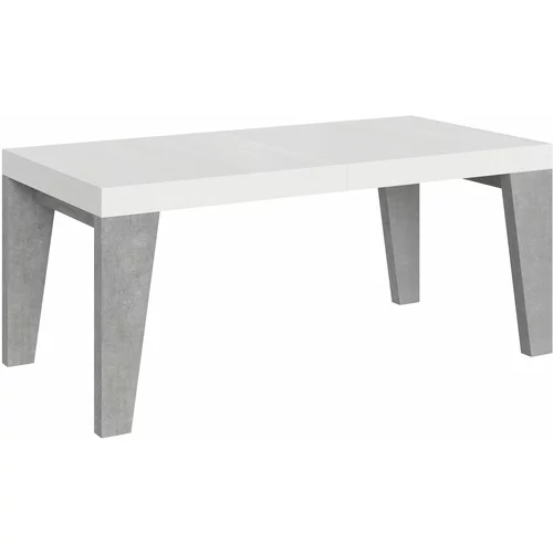 Itamoby   Naxy Mix (90x180/440 cm) - bela, barva nog: siva - raztegljiva jedilna miza, (20841836)