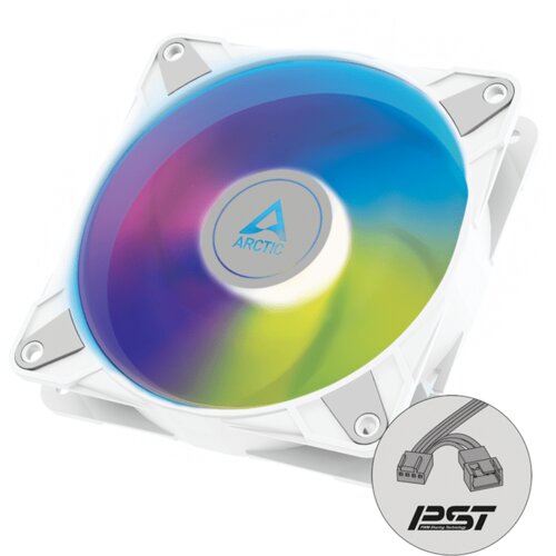 Arctic Fan P14 PWM PST A-RGBwhite, pressure-optimisedsemi-passive Slike