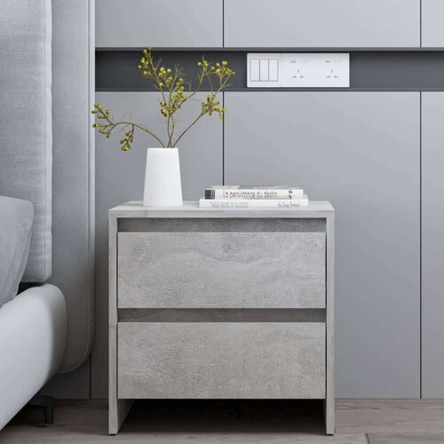 vidaXL noćni ormarić siva boja betona 45 x 34,5 x 44,5 cm od iverice Cijene