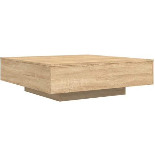 Maison Chic Klubska mizica - kavna mizica - Nizka mizica sonoma hrast 100x100x31 cm inženirski les, (21752628) Slike
