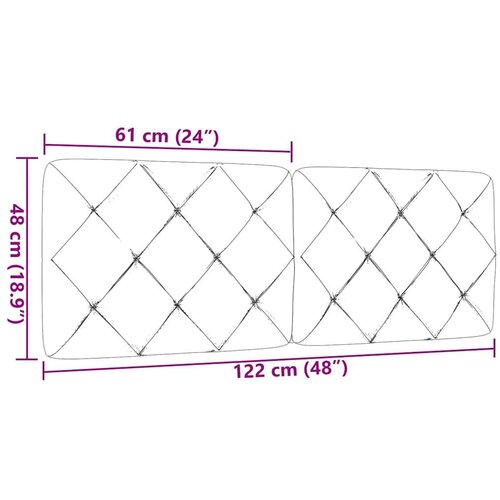 VidaXL jastuk za uzglavlje crni 120 cm od tkanine Slike