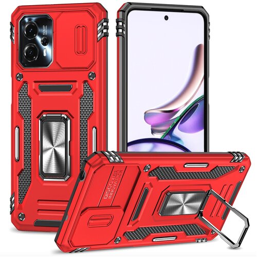 INORCO Za Motorola Moto G13 4G Armor Series PC + TPU, odporno na udarce, telefonsko ohi&amp;scaron;je Ring Kickstand Cover z drsnim pokrovom kamere, (22035465) Slike
