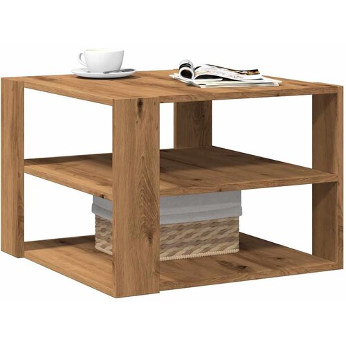 vidaXL Stol za kavu Artisan hrast 58x58x40 cm izrađeno drvo Cijene