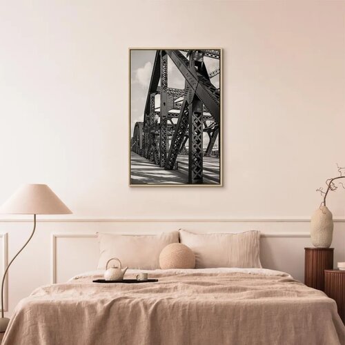  Slika - Bridge at Morning (1 Part) Vertical 80x120 U prirodnom drvenom okviru Slike