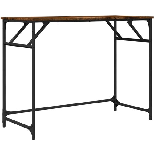 Maison Chic Pisalna miza - pisarniška miza - Računalniška miza dimljeni hrast 100x45x76 cm inženirski les jeklo, (21785516) Cene