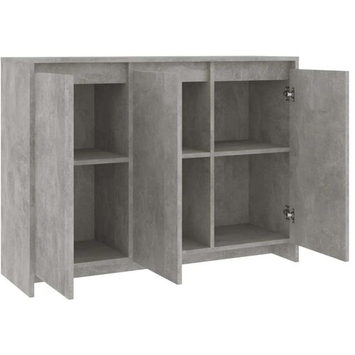 VidaXL Komoda siva boja betona 102 x 33 x 75 cm od iverice Slike