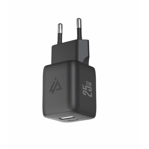 Swissten iPEAX punjač za AC220 GaN 25W (USB-C + USB-A) CRNI Slike