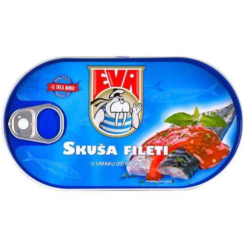 Podravka EVA fileti skuše u sosu od paradajza 170g Cene