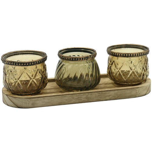 Signes Grimalt Svečniki, kozarci za sveče 3U Pladenj Za Svečnike Kostanjeva Cene