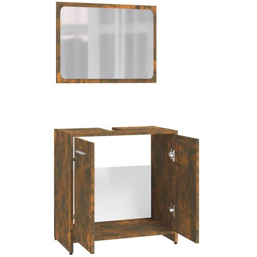  Set kupaonskog namje&amp;scaron;taja boja hrasta konstruirano drvo Smeđa Slike