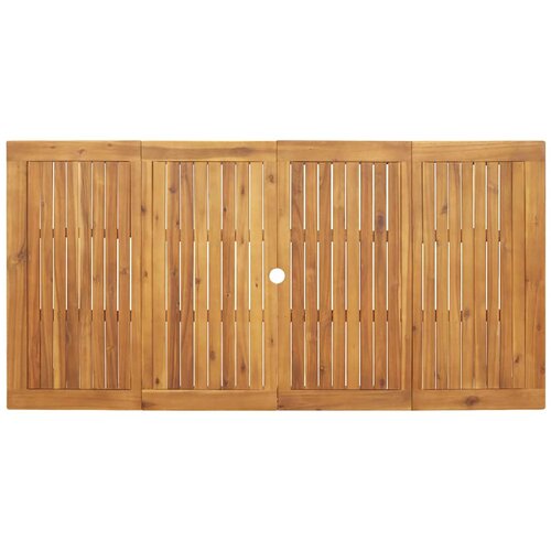  Vrtni set za objed 7 pcs Crna Čvrsto drvo akacije Slike