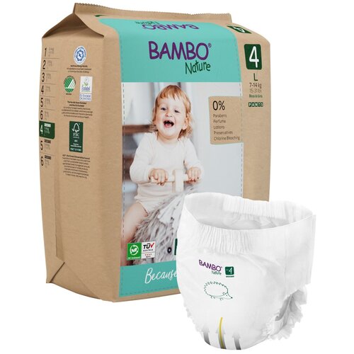 Bambo Nature plenice hlačne Maxi 4, 7-14 kg, 20 kos, paper bag 1000021517 Cene
