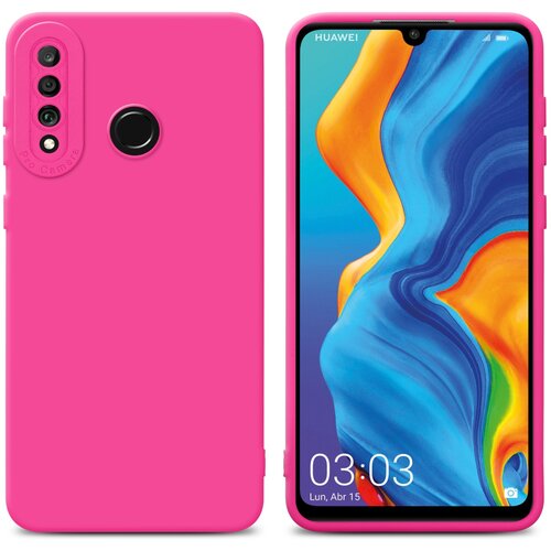 Cadorabo Case, združljiv s Huawei v Fluid Hotpink - za&scaron;čitni pokrov iz fleksibilnega silikona TPU, (20617615) Cene
