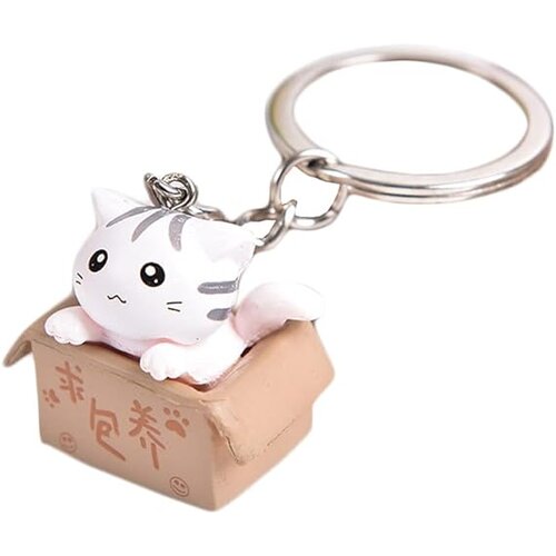 Generic Cartoon cat keychain chain pendant creativity please support children cat keychain girl car keychain bag wallet accessories, (21066439) Cene