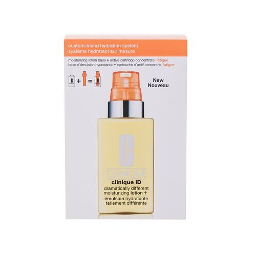 Clinique ID darilni set vlažilni losjon Dramatically Different Moisturizing Lotion 115 ml + serum za obraz Active Cartridge Concentrate Fatigue 10 ml za ženske Slike