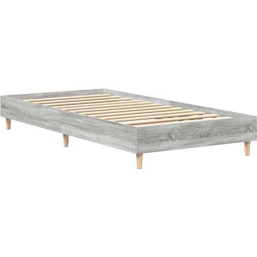 vidaXL posteljni okvir brez ležišča Grey Sonoma 75x190 cm Cene