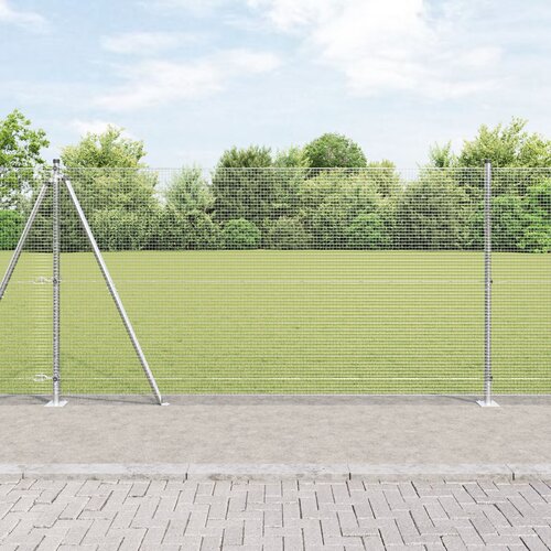 VidaXL Varjena žična ograja z 13 Odporniki 1.2x50 m Cinkano jeklo Slike