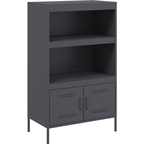 Maison Chic Visoka omara - Komoda - Predalnik antracitna 68x39x113 cm jeklo, (21717301) Cene