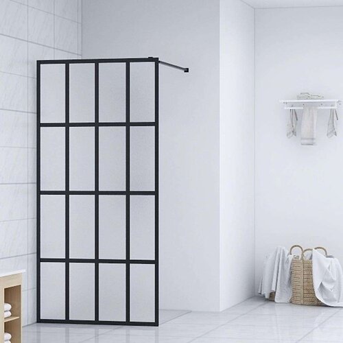 Pregrada za tuširanje od mutnog kaljenog stakla 100 x 195 cm Cijene