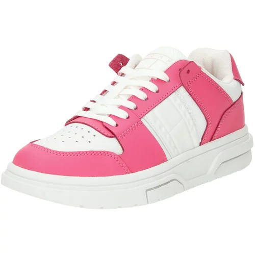 Tommy Jeans Niske tenisice roza / bijela