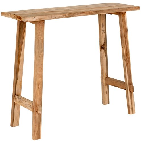 House Nordic Pomoćni stol od masivne tikovine u prirodnoj boji 30x90 cm Girona – Cene