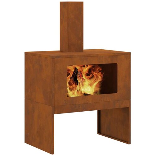 VidaXL Istro&amp;scaron;eni čelik/Smeđa Corten čelik 60 x 40 x 96 cm Vatromet Slike