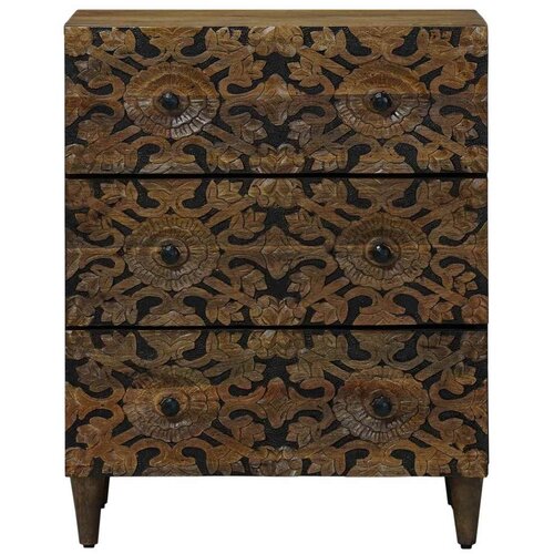  Sideboard za Pohranu Smeđa 60 x 33 5 x 75 cm Čvrsto drvo manga Slike