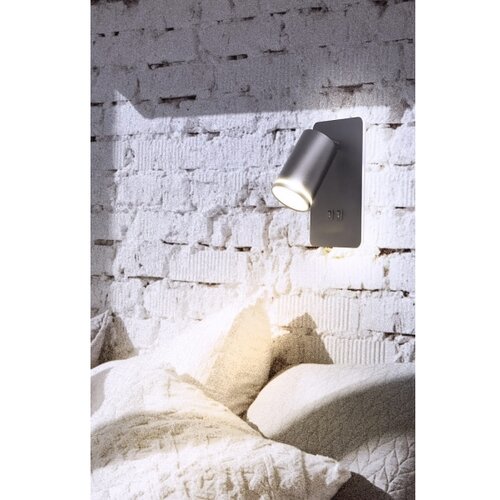  LED zidno spot svetlo PARIS 1xGU10/10W/230V + LED/6W/230V crna Slike